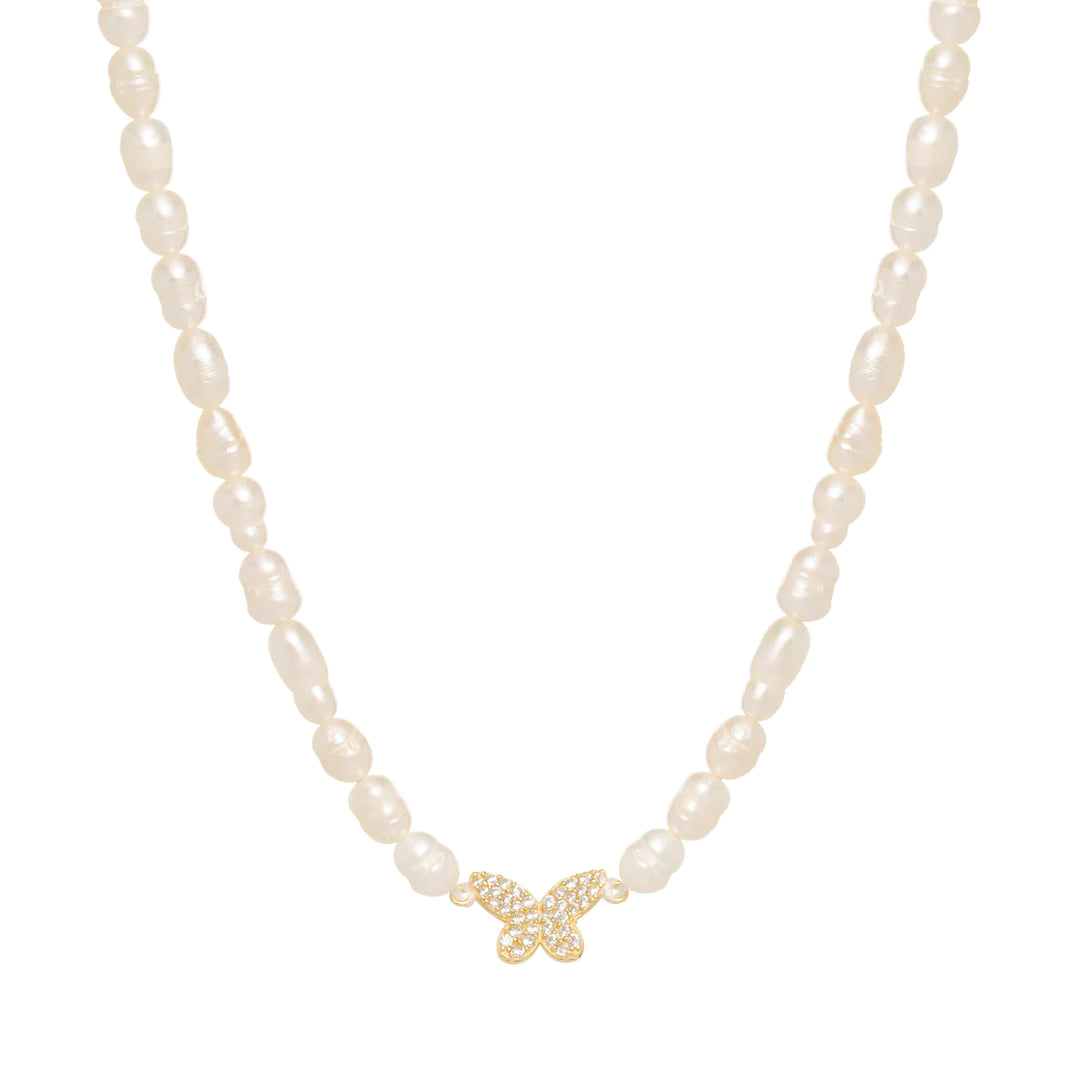 Grab Your Favorite Jewelry At The Lowest Prices Pearls Butterfly Necklace