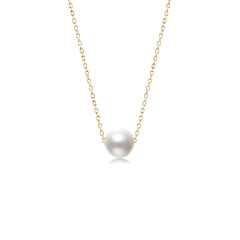 Grab Your Dream Jewelry At The Lowest Prices Perfect Pearl Necklace - Solid Gold