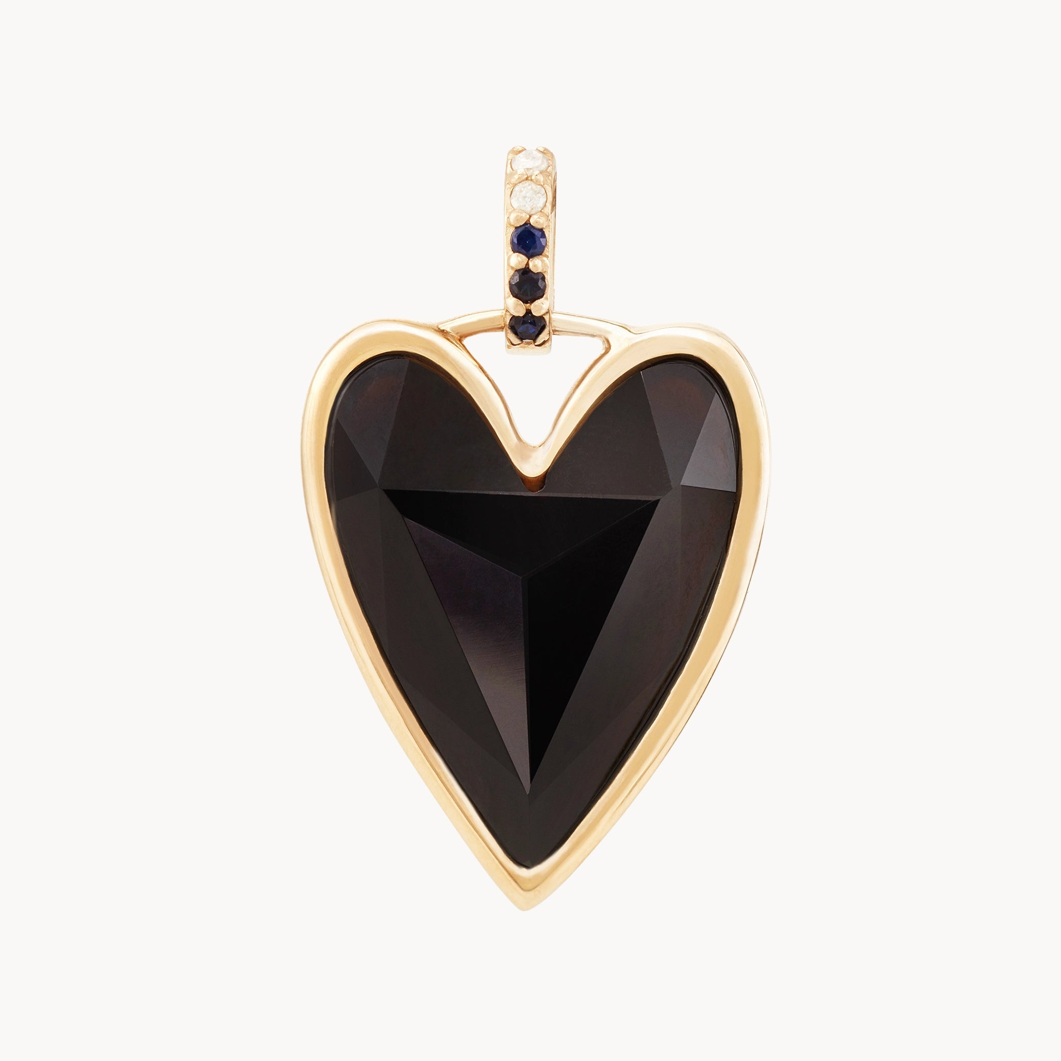 Affordable Gold-Plated Jewelry For Modern Fashion resilient love black onyx heart mood charm - 10k yellow gold, natural gemstones Affordable Gold-Plated Jewelry For Modern Fashion resilient love black onyx heart mood charm - 10k yellow gold, natural gemstones