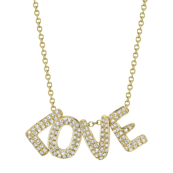 Trending Jewelry Now Available At Exclusive Prices Shy Creation 'LOVE' Necklace