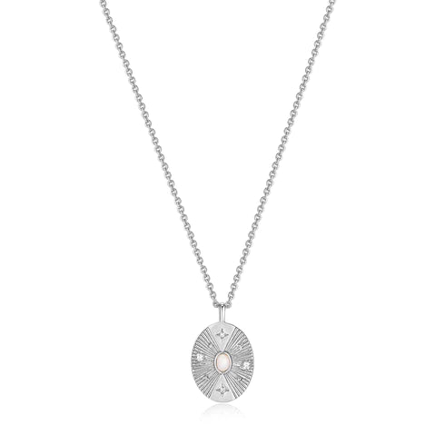 Stunning Jewelry At A Fraction Of The Price Silver Scattered Stars Kyoto Opal Disc Necklace