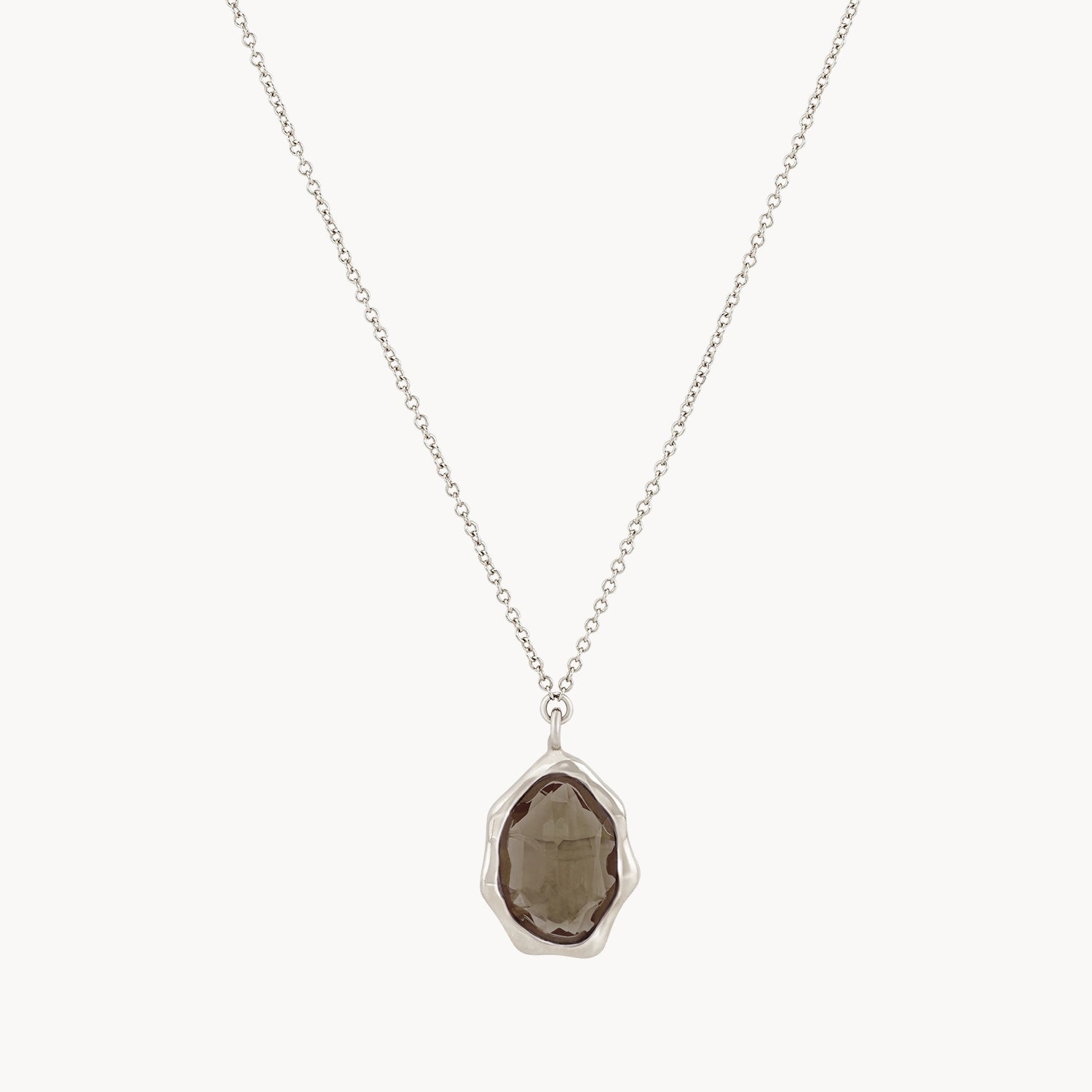 Handcrafted Beauty At Affordable Prices smoky quartz mood necklace silver - sterling silver, smoky quartz Handcrafted Beauty At Affordable Prices smoky quartz mood necklace silver - sterling silver, smoky quartz