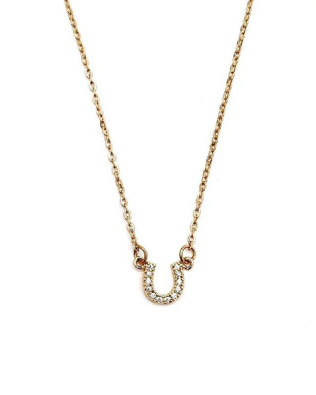 Luxury Jewelry Without The Luxury Price Tag Sylvia Tiny Horseshoe Necklace