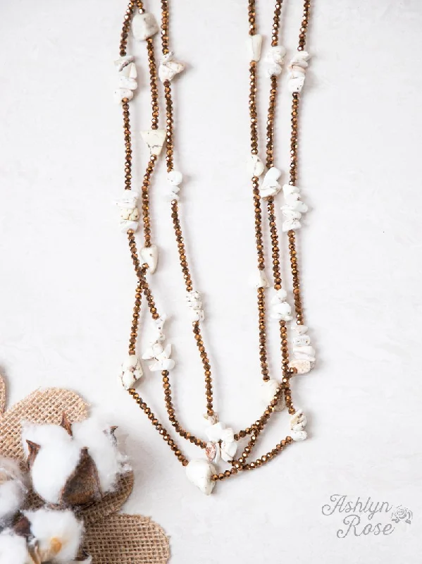 Elevate Your Jewelry Collection With Limited-Time Savings Three Layered Chunky Stone Delicate Necklace, Cream Elevate Your Jewelry Collection With Limited-Time Savings Three Layered Chunky Stone Delicate Necklace, Cream