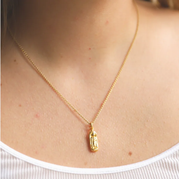 Jewelry Flash Sale – Stylish Designs At Unbeatable Rates Teardrop Amulet in 22K Gold Vermeil