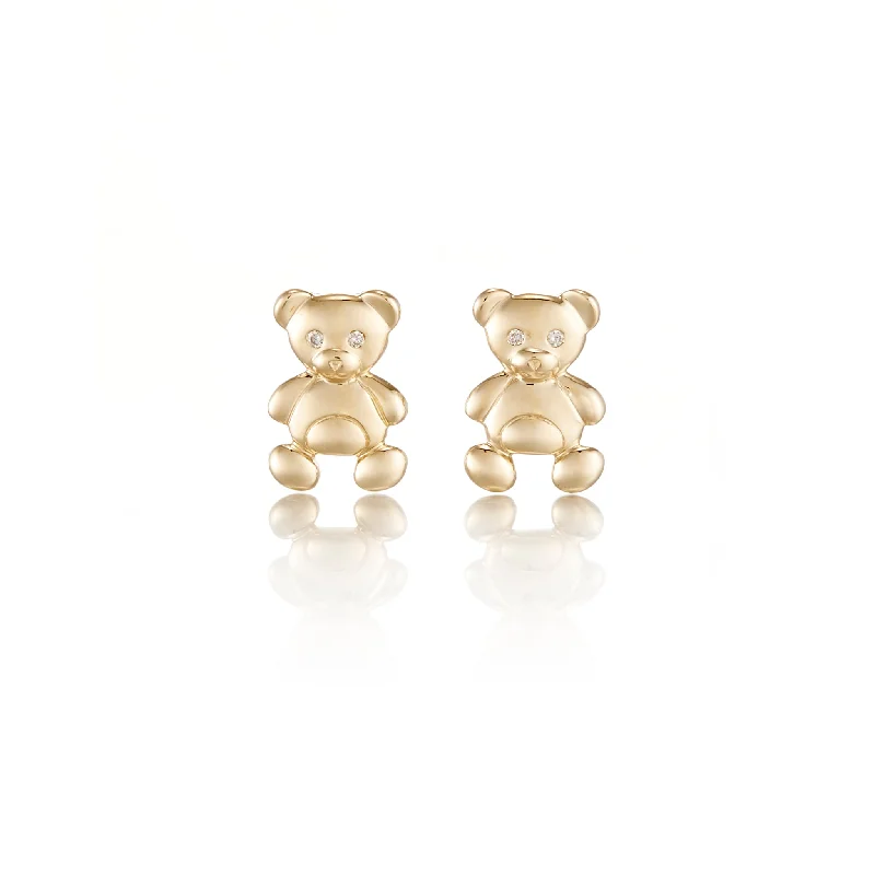 Timeless Elegance At Unbelievable Discounts Child's Bear Stud Earrings