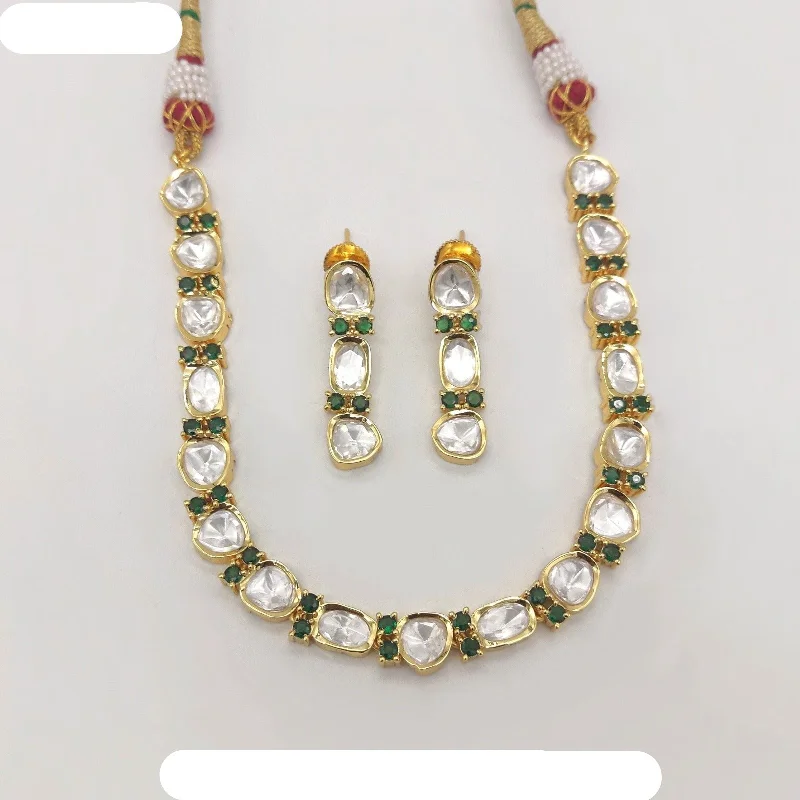 Seasonal Jewelry Sale – Upgrade Your Collection Amoliya Jewels Polki Kundan Necklace Set