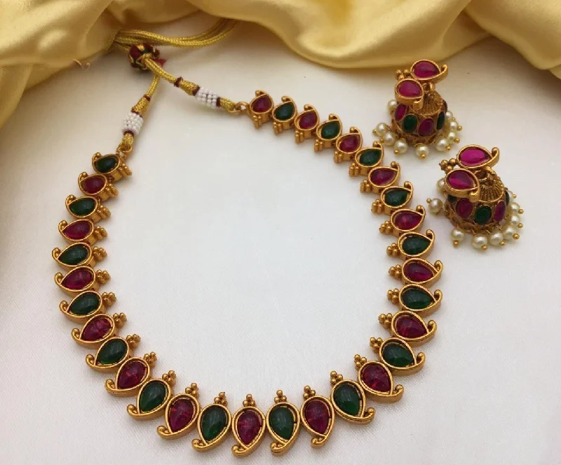 Holiday Jewelry Sale – Perfect Gifts At The Best Prices Antique Finish necklace Multi colour