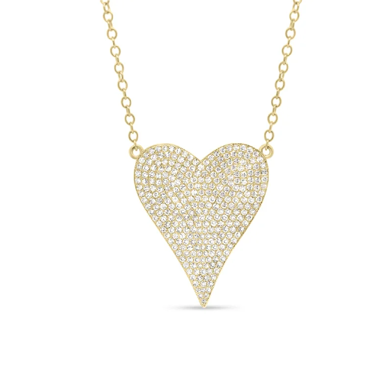 Limited-Stock Jewelry Sale – Once It's Gone, It's Gone Diamond Elongated Heart Pendant