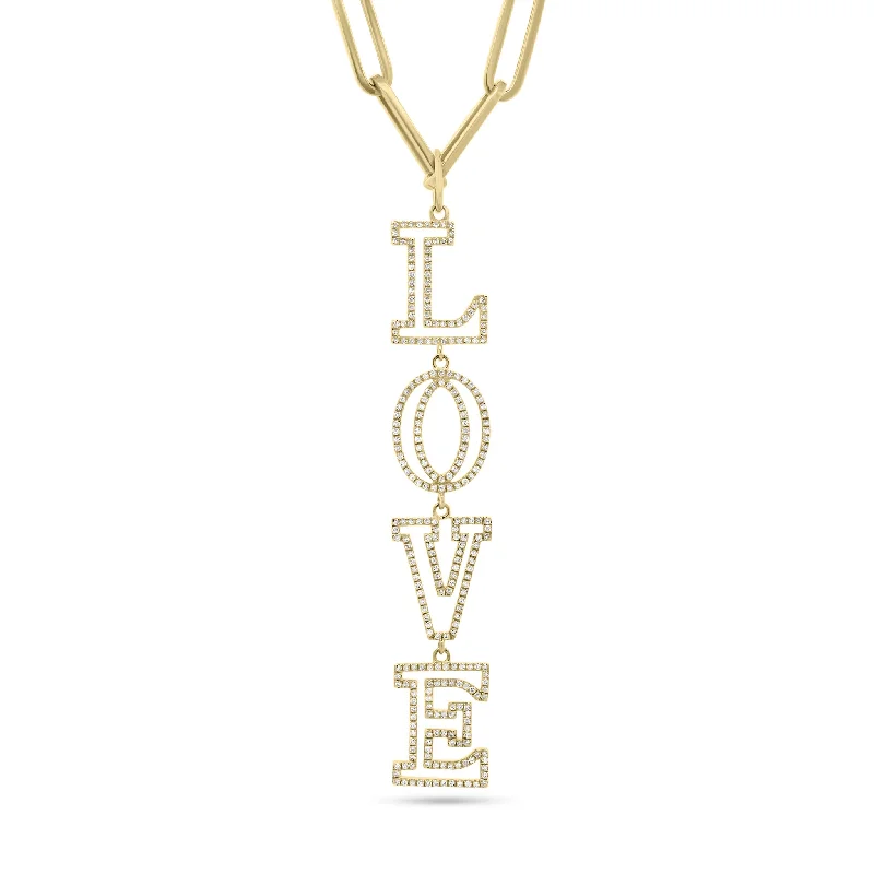 Limited-Time Offer On Elegant Jewelry Pieces Diamond L-O-V-E Pendant