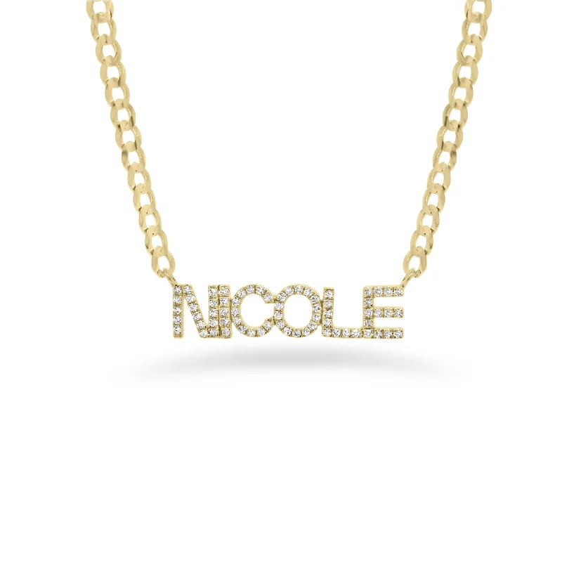 Fashion-Forward Jewelry At Incredible Prices Diamond Name Curb Chain Necklace