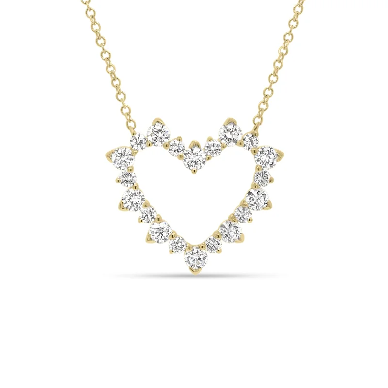 Huge Savings On Timeless Jewelry Collections Diamond Open Heart Pendant