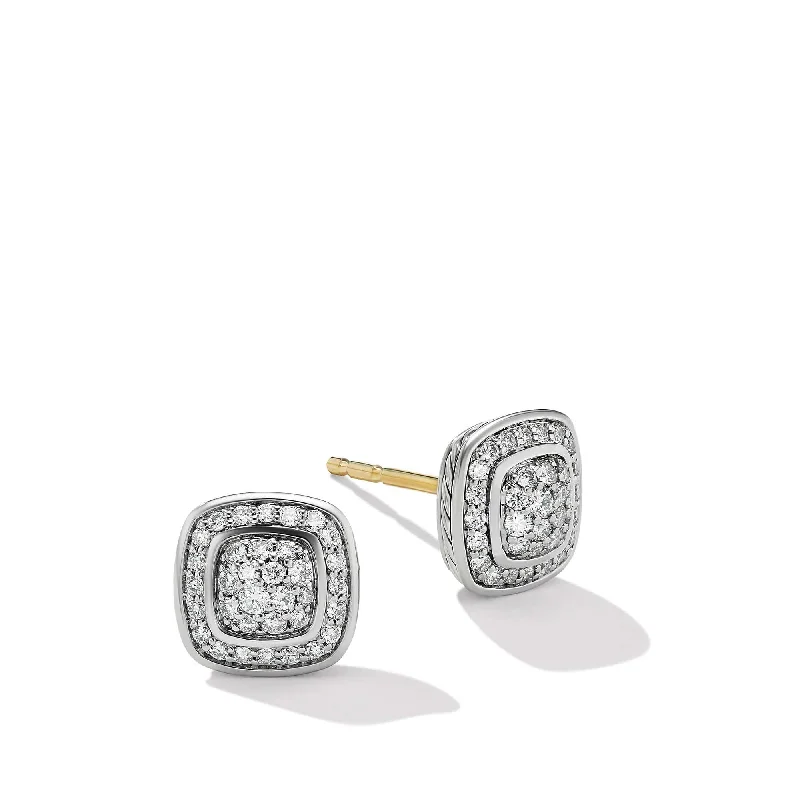 Your Dream Jewelry At Dream Prices – Shop Now Petite Albion Stud Earrings in Sterling Silver with Pave Diamonds