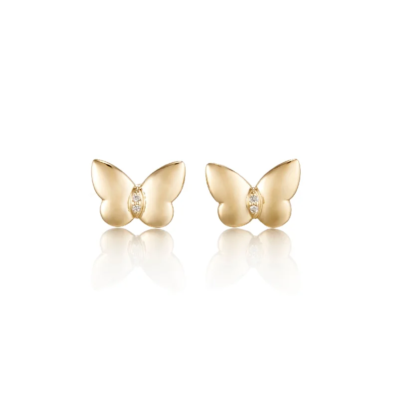 High-End Jewelry, Now More Affordable Than Ever Child's Butterfly Stud Earrings
