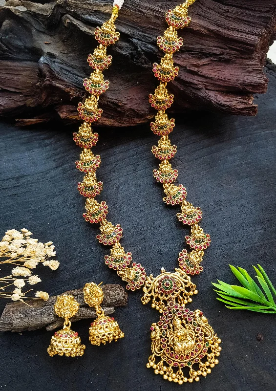 Premium Jewelry At Special Low Prices For A Limited Time Gold Plated Exclusive Long Necklace Set 23426N