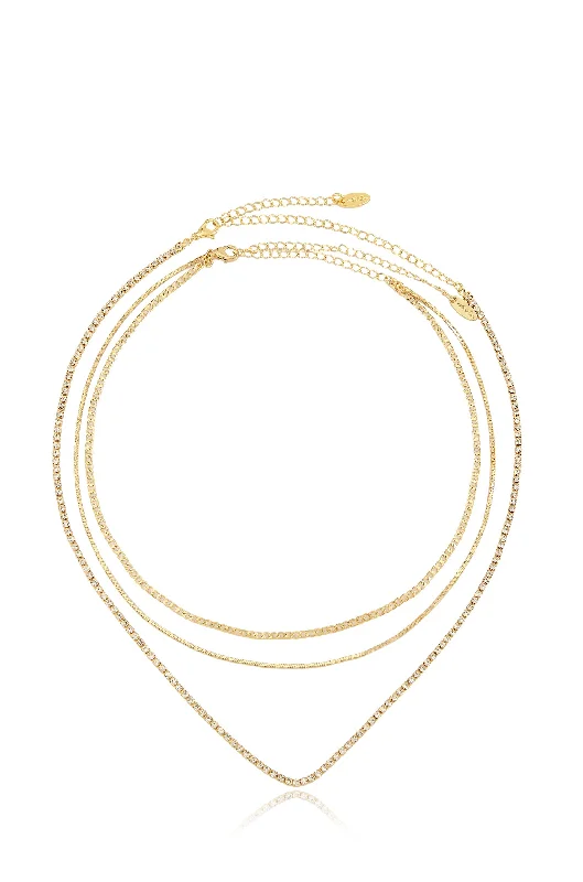 Grab Your Dream Jewelry At The Lowest Prices Minimal Layers Crystal Necklace