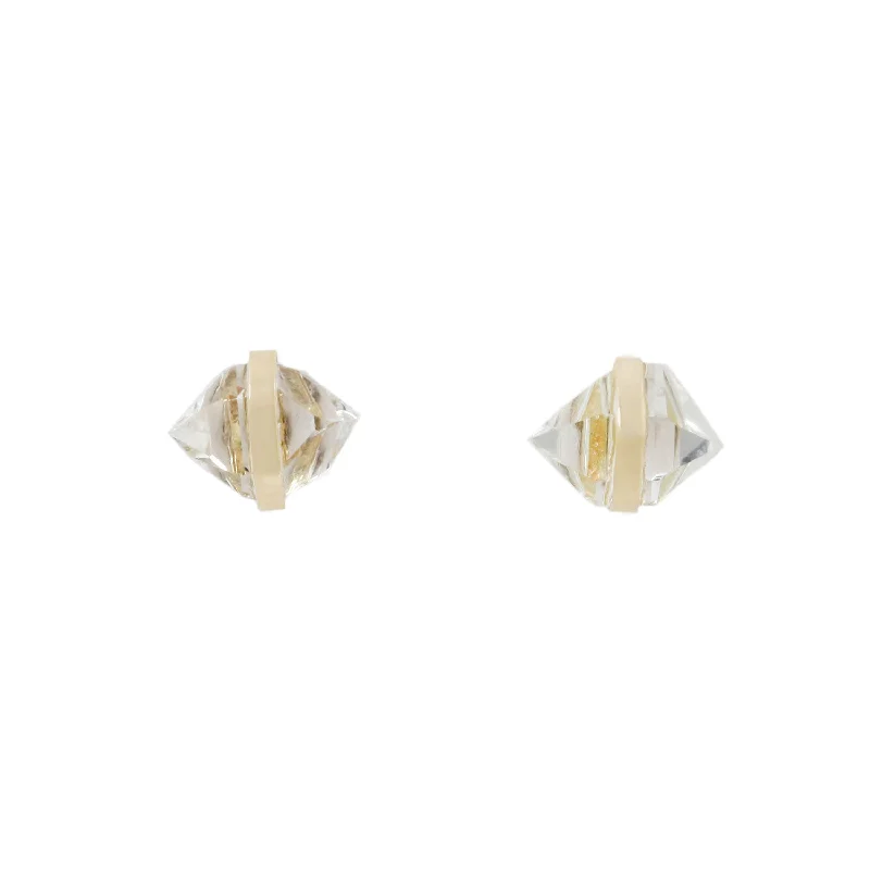Get The Jewelry You Love At A Price You Love Herkimer Diamond and Yellow Gold Stud Earrings