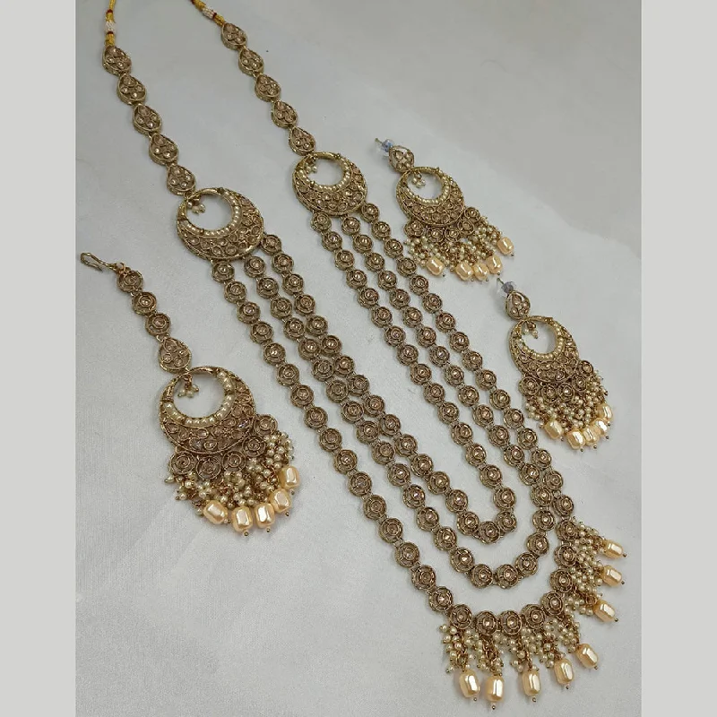 Adjustable Charm Bracelets For A Perfect Fit Padmawati Bangles Gold Plated Crystal Stone Long Necklace Set