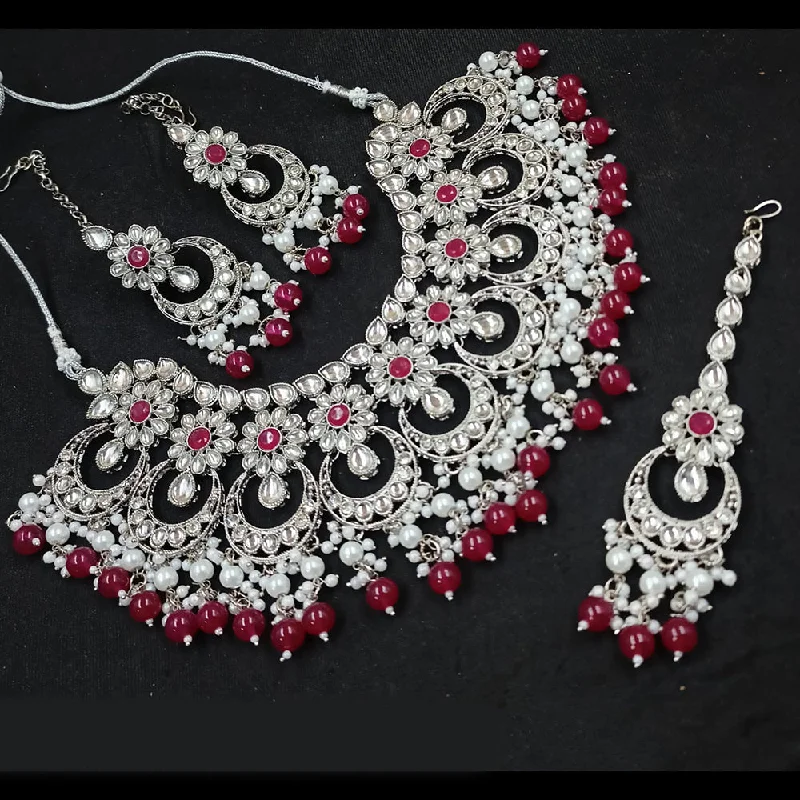 Personalized Jewelry Sale – Unique Pieces At Great Prices Padmawati Bangles Silver Plated Kundan Stone Necklace Set