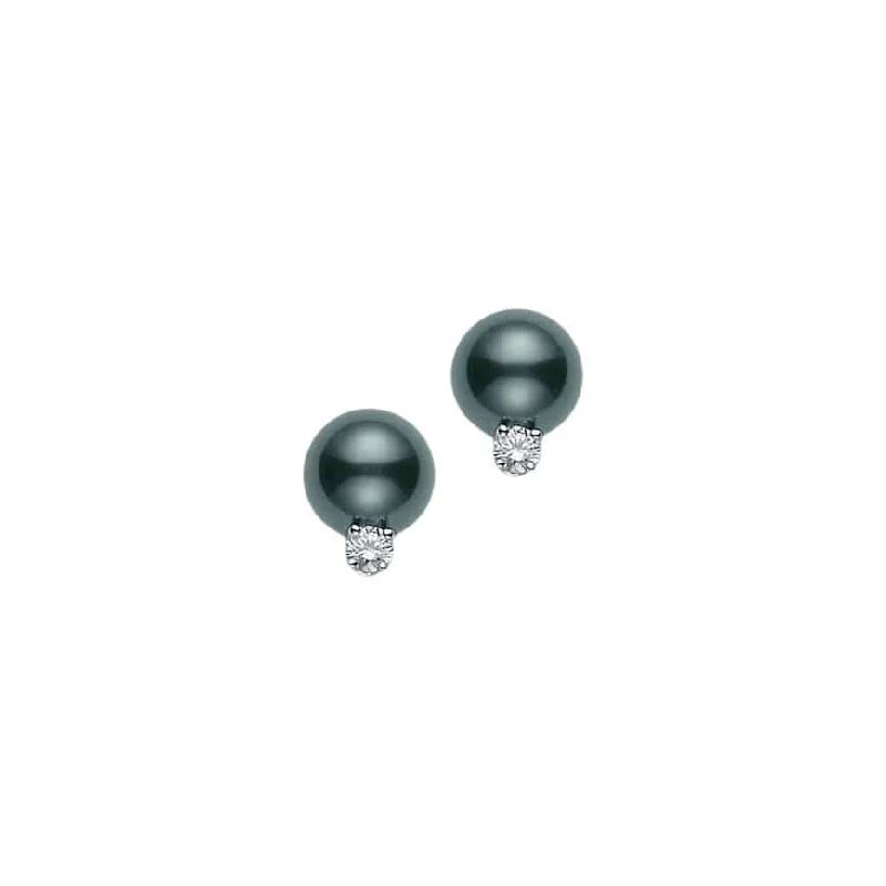 Flash Sale On Exquisite Jewelry – Don't Miss Out Black South Sea Cultured Pearl and Diamond Stud Earrings (10mm) Flash Sale On Exquisite Jewelry – Don't Miss Out Black South Sea Cultured Pearl and Diamond Stud Earrings (10mm)