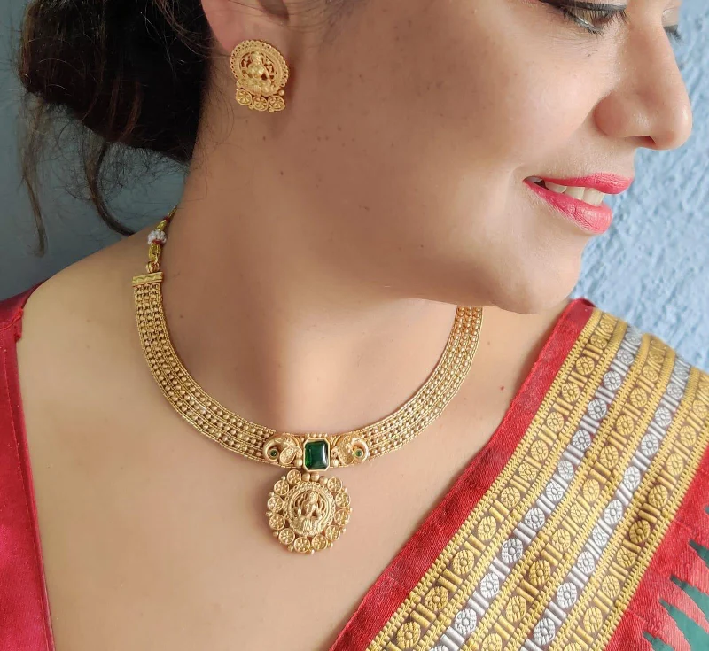 Flash Sale On Stunning Jewelry – Don't Miss Out Premium Antique Gold Finish Laxmi pattern