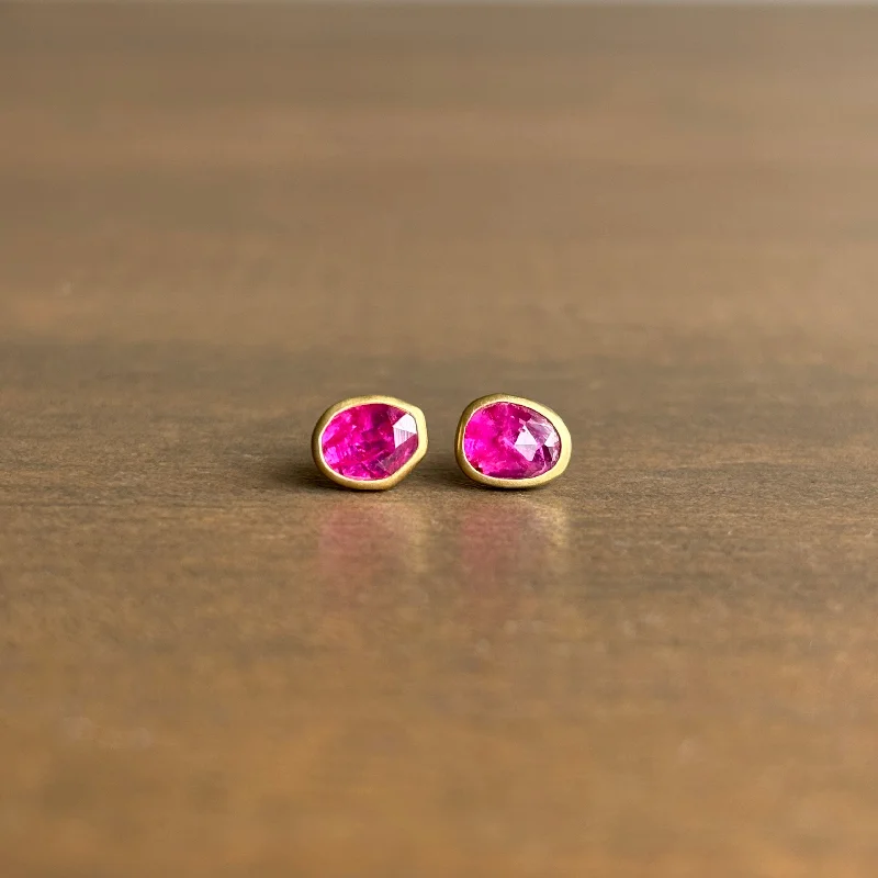 Jewelry Clearance Event – Stock Up Before It's Over Ruby Pebble Stud Earrings