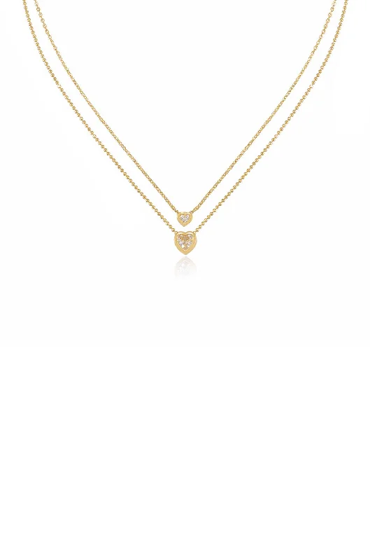 Elevate Your Jewelry Collection With Limited-Time Savings Dainty Chain and Crystal Necklace Set