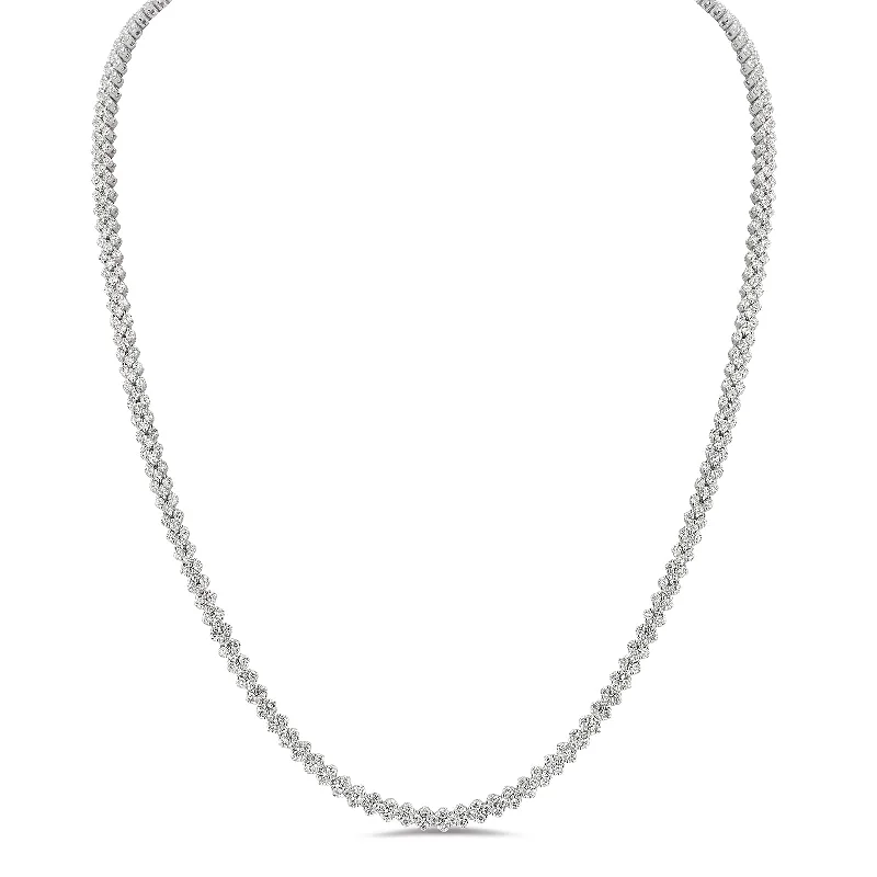 Limited-Time Offer On Premium Jewelry Collections Small Diamond Multi-Row Tennis Necklace