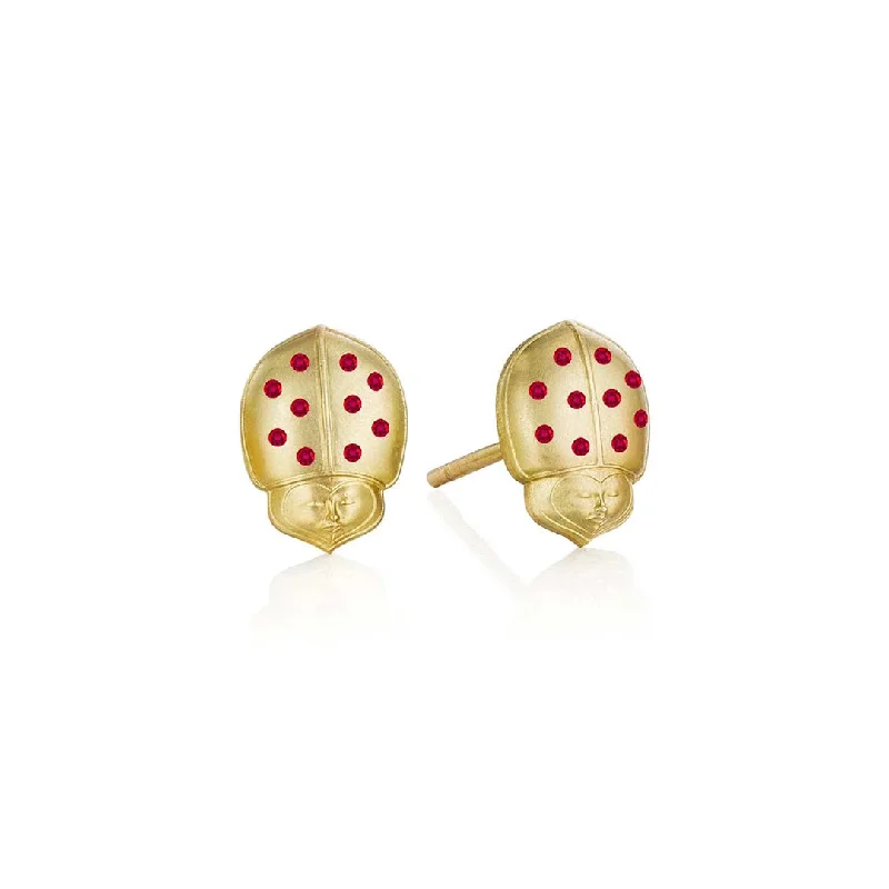 Flash Jewelry Sale – Get Stunning Pieces At Low Prices Ruby Winged Ladybug Stud Earrings