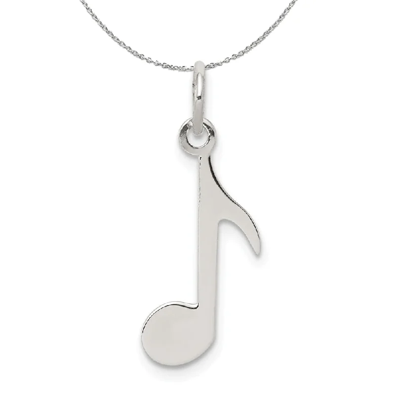 Holiday Jewelry Sale – Perfect Gifts At The Best Prices Sterling Silver Polished Music Note Charm Necklace