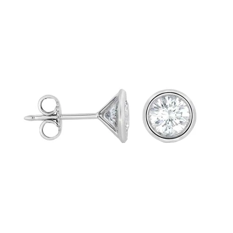 Buy More, Save More On Stunning Jewelry Pieces Diamond Bezel Set Stud Earrings