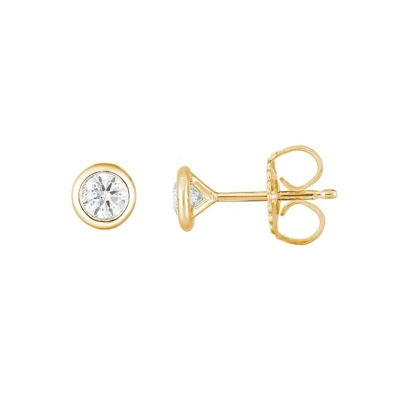 Special Offers On Handcrafted And Designer Jewelry Diamond Bezel Set Stud Earrings