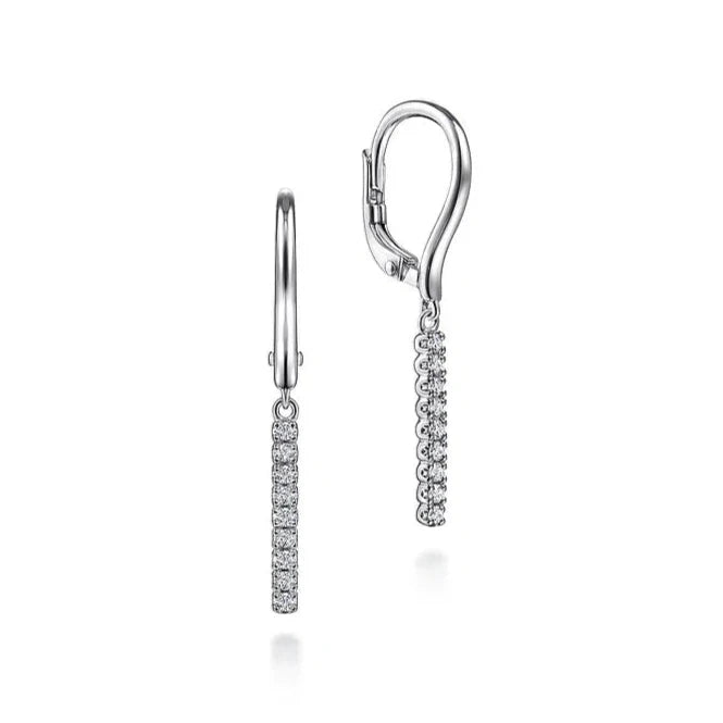 Luxury Jewelry Now At Special Promotional Rates Gabriel & Co. Diamond Bar Drop Earrings