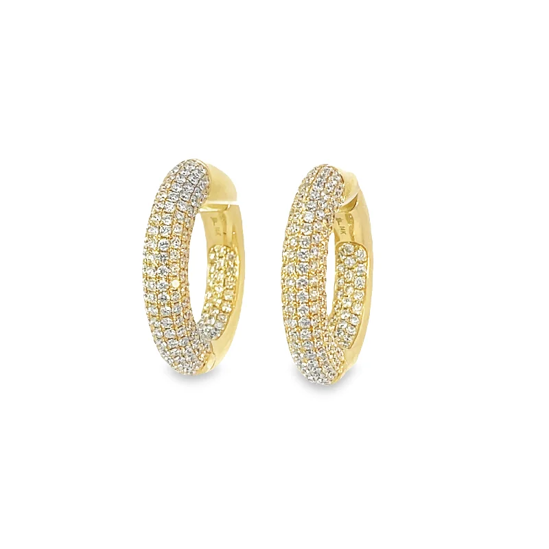 Limited-Stock Jewelry Sale – Once It's Gone, It's Gone Shy Creation Pave Diamond Bubble Hoop Earring