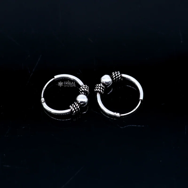 Handcrafted Jewelry Sale – Unique Designs At Low Prices 925 sterling silver fabulous vintage plain design hoops earing,elegant hoops cultural earrings s1331
