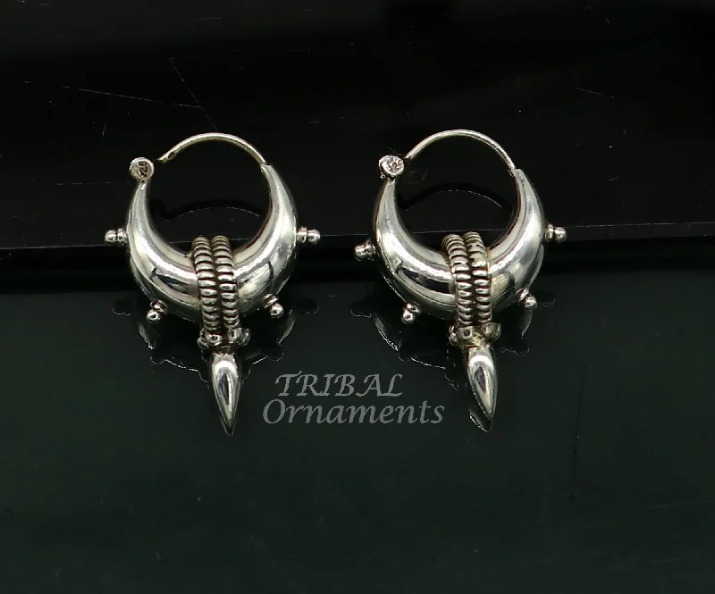 Jewelry Clearance Event – Stock Up Before It's Over 925 sterling silver handmade unique traditional cultural ethnic hoops earring bali for men's or girl's best dancing jewelry s1123 Jewelry Clearance Event – Stock Up Before It's Over 925 sterling silver handmade unique traditional cultural ethnic hoops earring bali for men's or girl's best dancing jewelry s1123