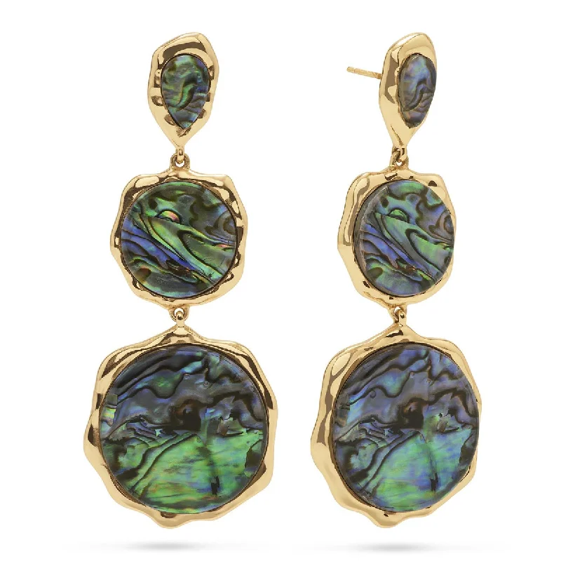 Save On Luxury Jewelry Pieces – Limited-Time Offers Aurora Triple Drop Post Earrings - Abalone Save On Luxury Jewelry Pieces – Limited-Time Offers Aurora Triple Drop Post Earrings - Abalone