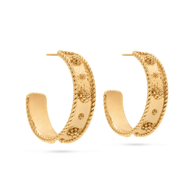 High-End Jewelry, Now More Affordable Than Ever Berry Classic Medium Hoop Earrings - Gold High-End Jewelry, Now More Affordable Than Ever Berry Classic Medium Hoop Earrings - Gold