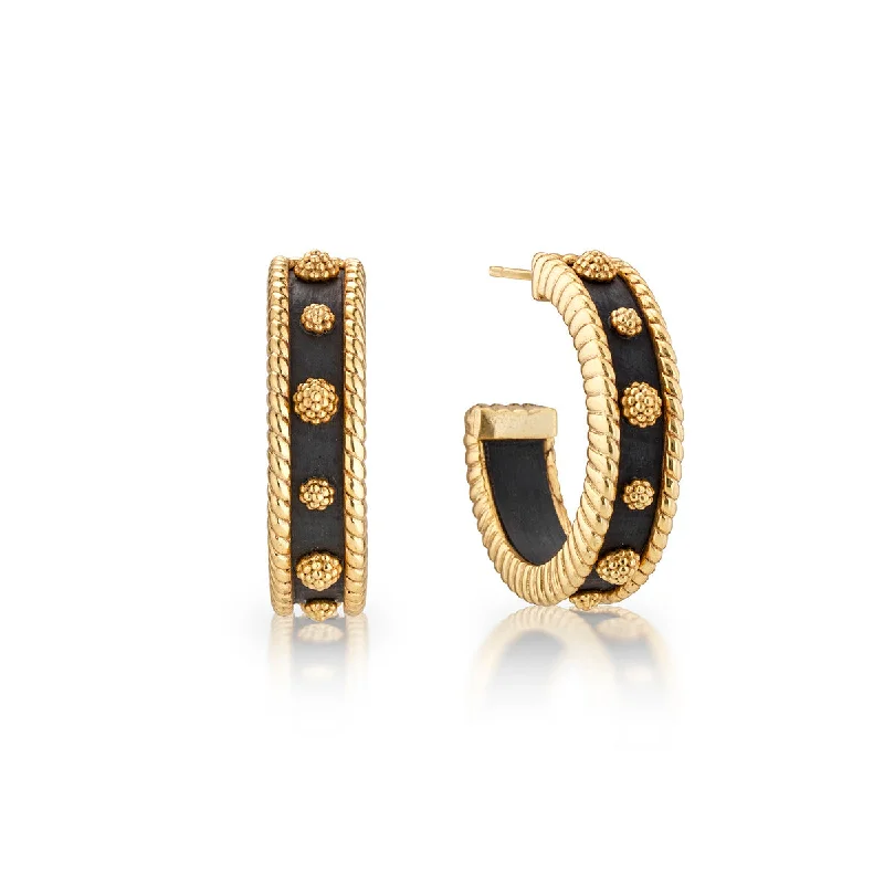 High-End Sparkle, Low-End Prices – Jewelry Sale Live Berry Medium Hoop Earrings - Ebony High-End Sparkle, Low-End Prices – Jewelry Sale Live Berry Medium Hoop Earrings - Ebony