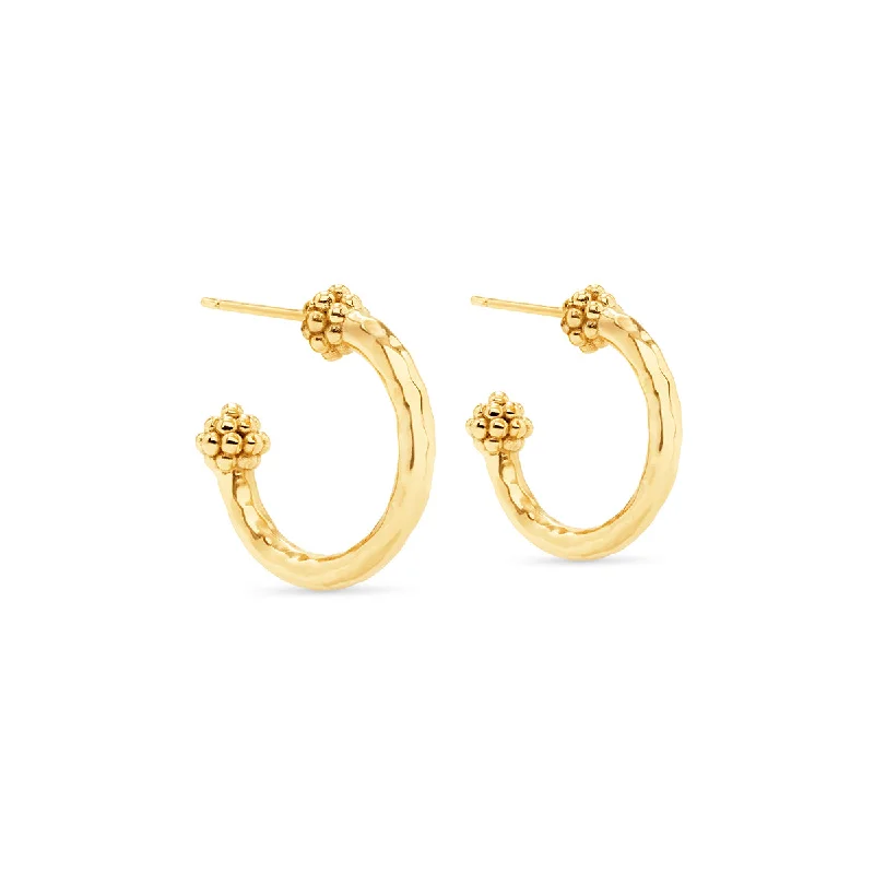 The Perfect Jewelry Piece At The Perfect Discount Berry Slice Small Hoop Earrings - Gold The Perfect Jewelry Piece At The Perfect Discount Berry Slice Small Hoop Earrings - Gold