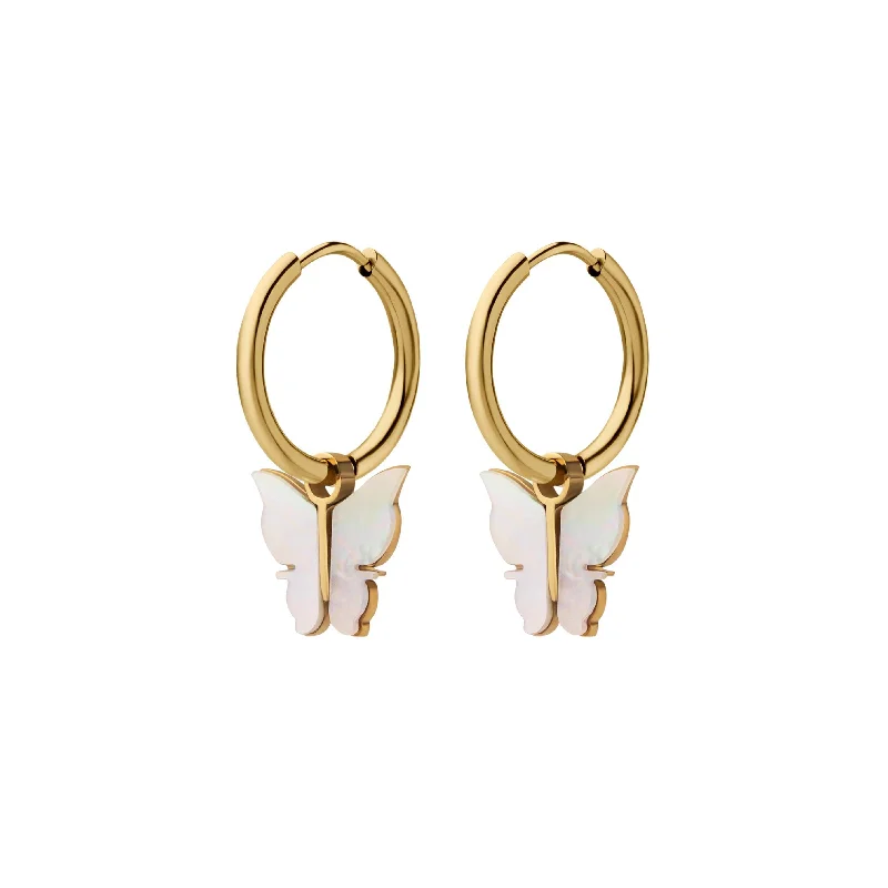 Shine In Style – Shop Jewelry Discounts Today Butterfly Charm Hoops