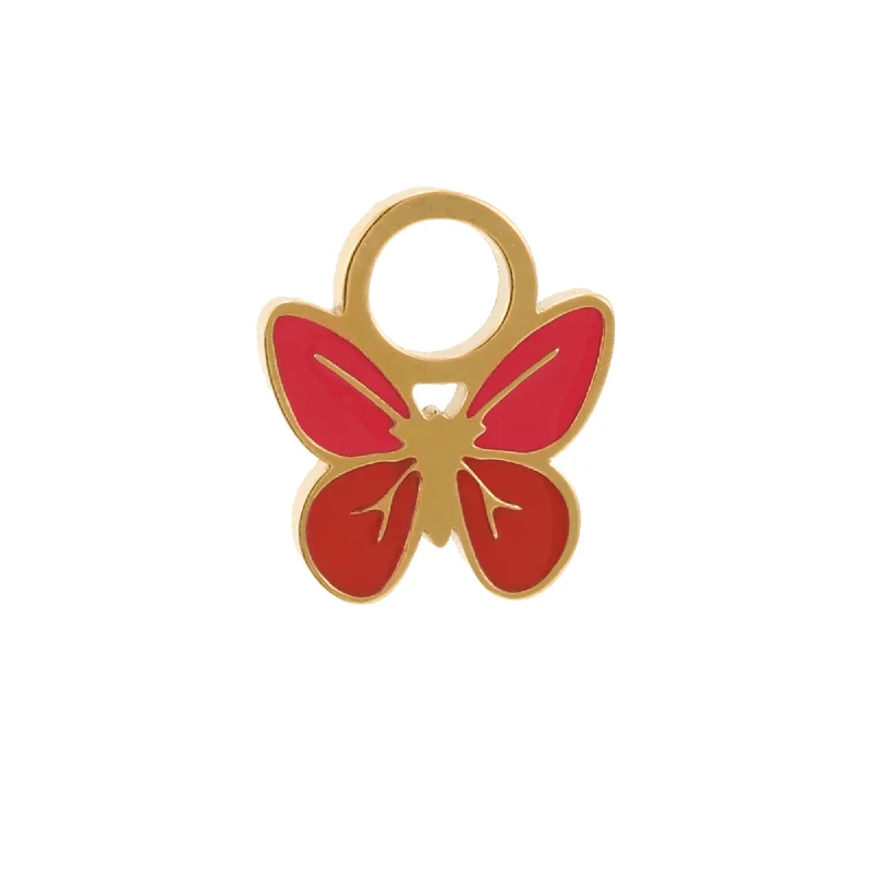 Timeless Elegance, Temporary Discounts – Act Fast Butterfly Hoop Charm