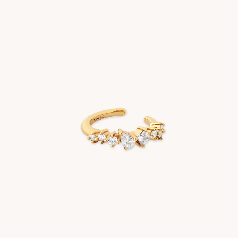 Unmissable Jewelry Clearance – Final Reductions Celestial Crystal Ear Cuff in Gold