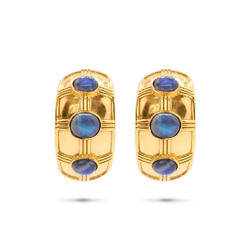 Affordable Elegance – Special Jewelry Sale Now Live Cleopatra Bold Hoop Earrings - Blue Labradorite Affordable Elegance – Special Jewelry Sale Now Live Cleopatra Bold Hoop Earrings - Blue Labradorite