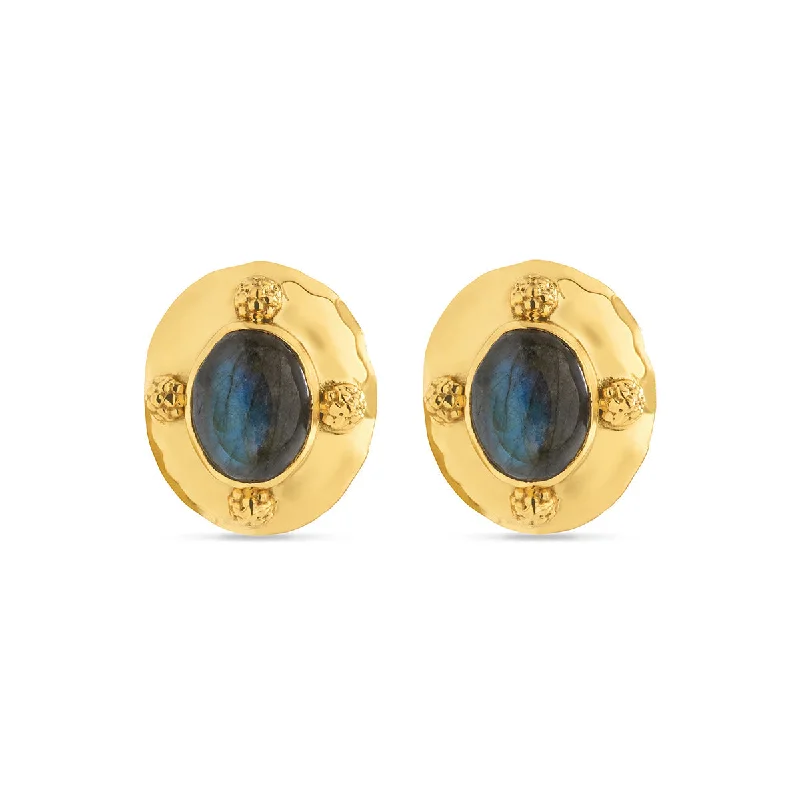 Sparkle For Less – Shop Our Limited-Time Jewelry Deals Cleopatra Oval Clip Earrings - Gold/Blue Labradorite Sparkle For Less – Shop Our Limited-Time Jewelry Deals Cleopatra Oval Clip Earrings - Gold/Blue Labradorite
