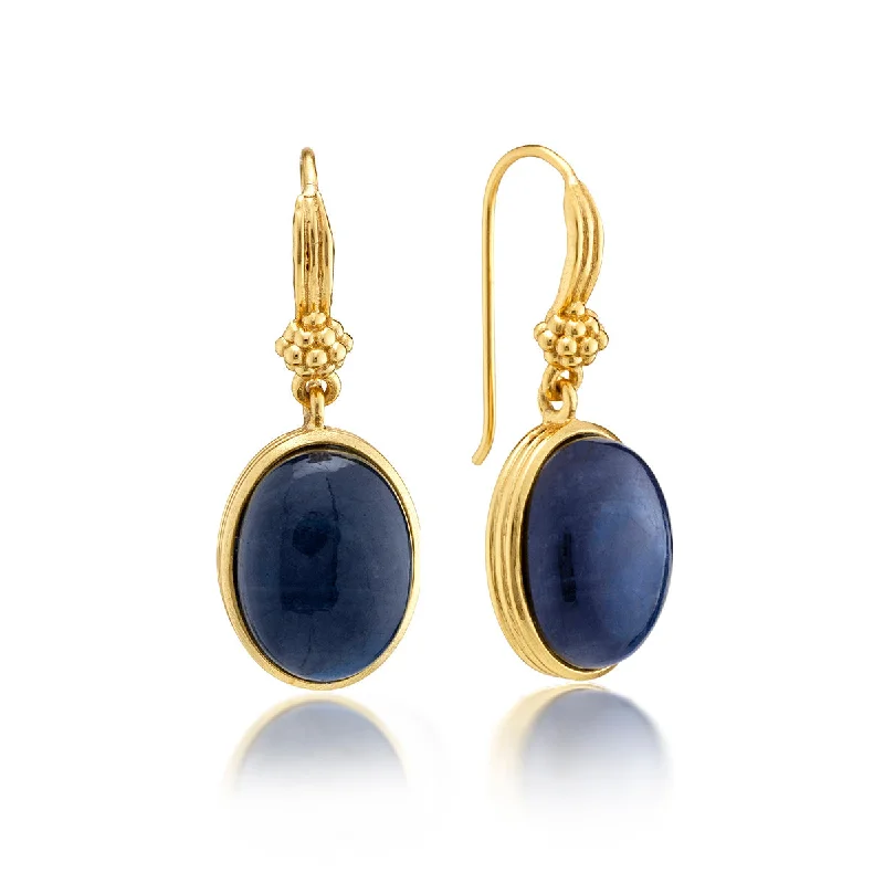 Affordable Luxury Jewelry – Style At A Great Price Cleopatra Oval Drop Earrings - Blue Labradorite Affordable Luxury Jewelry – Style At A Great Price Cleopatra Oval Drop Earrings - Blue Labradorite