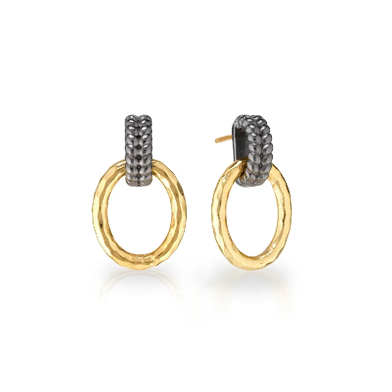 Stunning Jewelry Pieces At The Lowest Prices Ever Cleopatra Regal Link Earrings - Gold/Midnight Stunning Jewelry Pieces At The Lowest Prices Ever Cleopatra Regal Link Earrings - Gold/Midnight