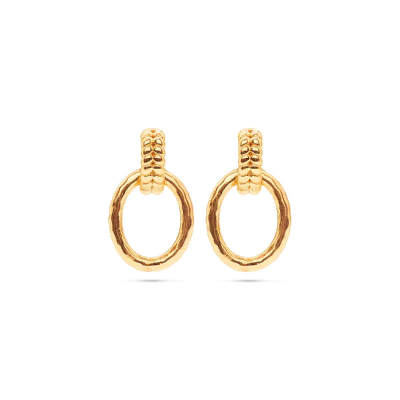 Dainty And Elegant Jewelry Now At Reduced Prices Cleopatra Regal Link Earrings - Gold