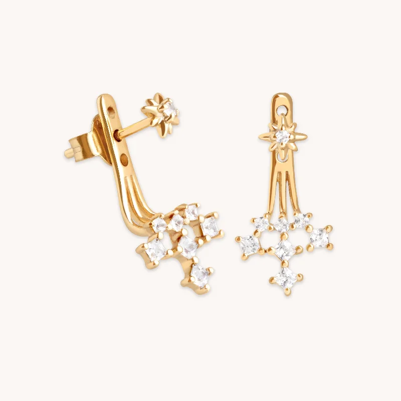 Grab Exquisite Jewelry At The Lowest Prices Cosmic Star Crystal Ear Jacket in Gold