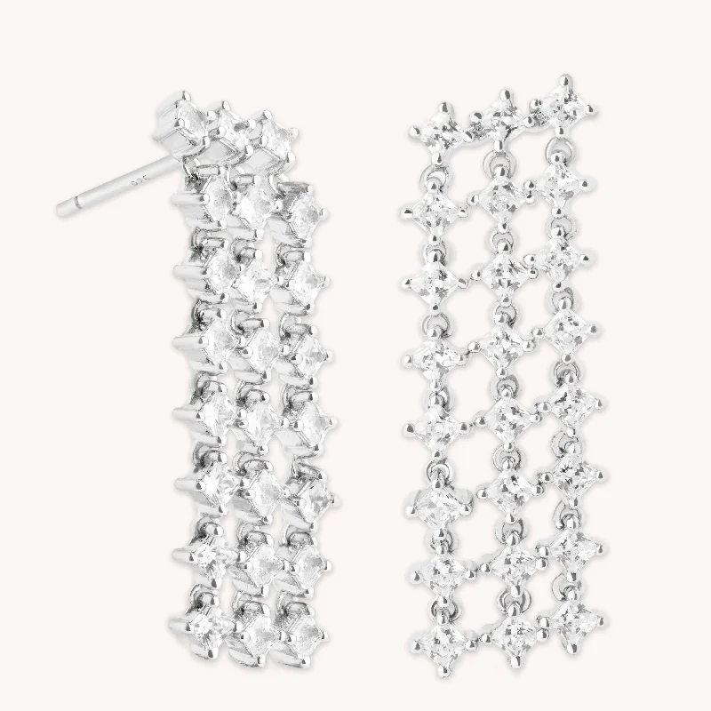 Buy More, Save More On Stunning Jewelry Pieces Cosmic Star Statement Earrings in Silver
